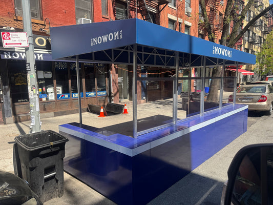 NYC seasonal outdoor dining structure by Re-ply - Nowon NYC